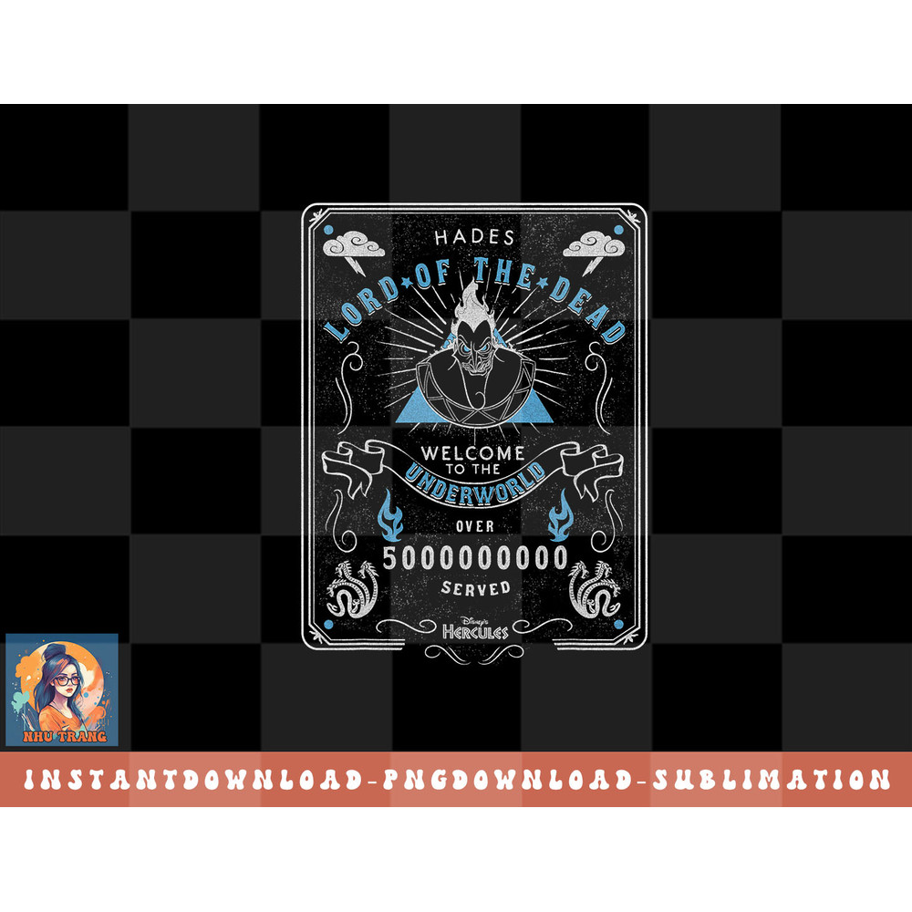 Disney Hercules Hades Lord Of The Dead Underworld Poster png, sublimation, digital download.jpg