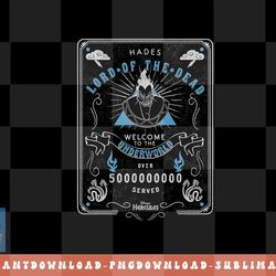 disney hercules hades lord of the dead underworld poster png, sublimation, digital download