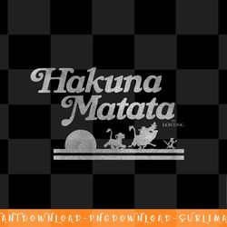 disney lion king hakuna matata silhouette png, sublimation, digital download