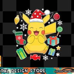 pokemon - pika presents png, digital prints, sublimation