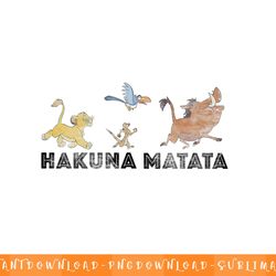 disney lion king hakuna matata simba timone pumbaa png, sublimation, digital download
