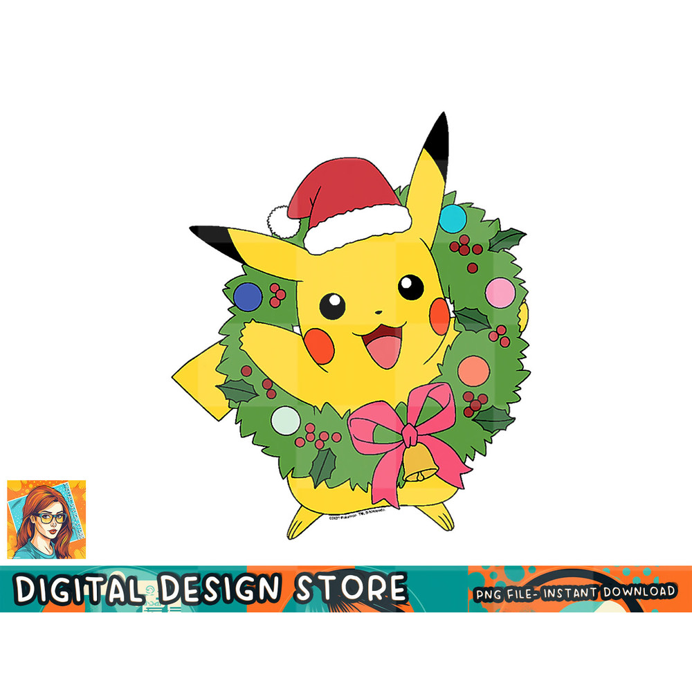 Pokemon - Pika Wreath png, digital prints, sublimation.jpg