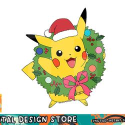 pokemon - pika wreath png, digital prints, sublimation