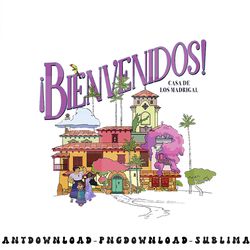 disney encanto casa de los madrigal poster png, sublimation, digital download