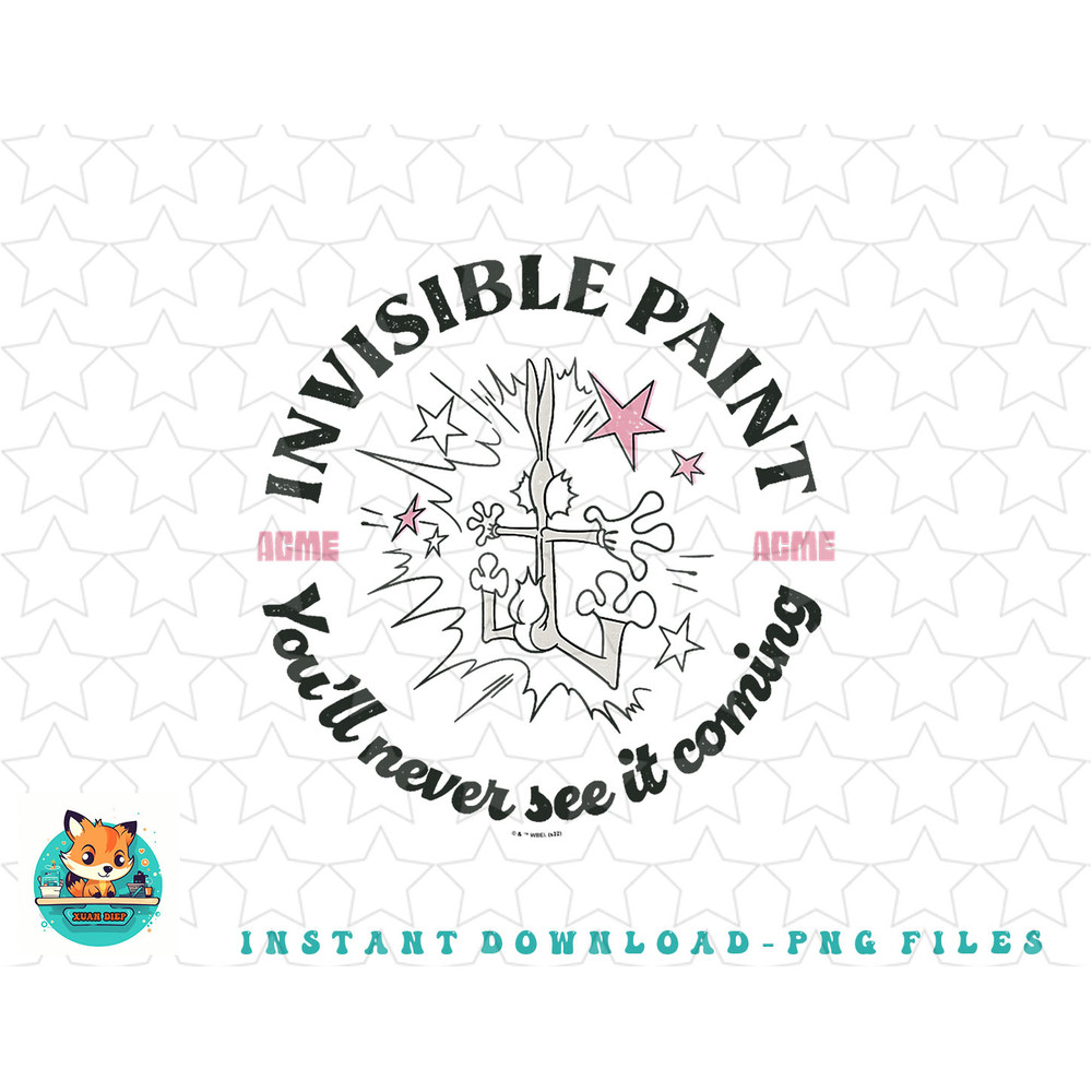 Looney Tunes Bugs Bunny Acme Invisible Paint png, sublimation, digital download.jpg