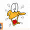 Looney Tunes Daffy Duck Surprised Big Face png, sublimation, digital download.jpg