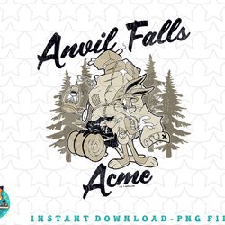 looney tunes bugs bunny anvil falls acme logo png, sublimation, digital download