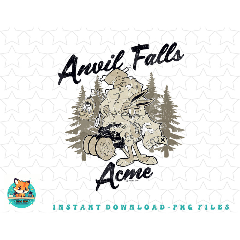 Looney Tunes Bugs Bunny Anvil Falls Acme Logo png, sublimation, digital download.jpg