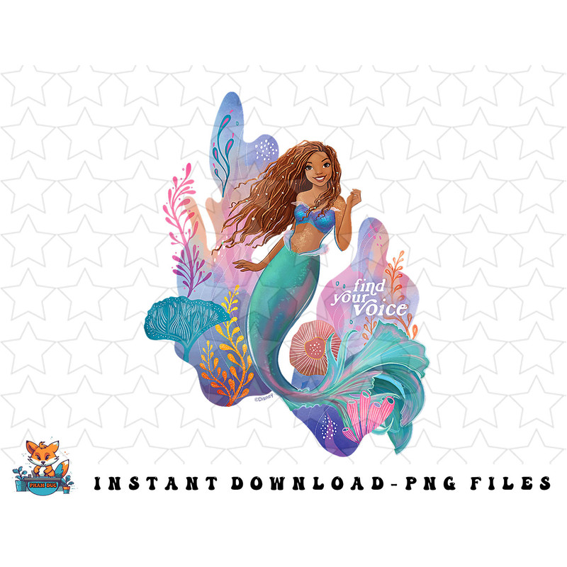 Disney The Little Mermaid Ariel Find Your Voice png, sublimation, digital download.jpg
