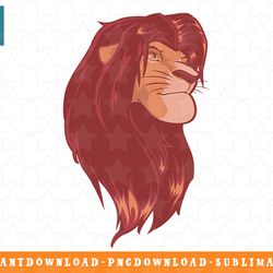 disney lion king simba king of pride rock graphic t-shirt png, sublimation, digital download