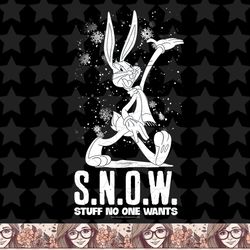 looney tunes bugs bunny s.n.o.w. christmas png, sublimation, digital download