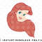 Disney The Little Mermaid Ariel Hair Swirl Big Face Portrait png, sublimation, digital download.jpg