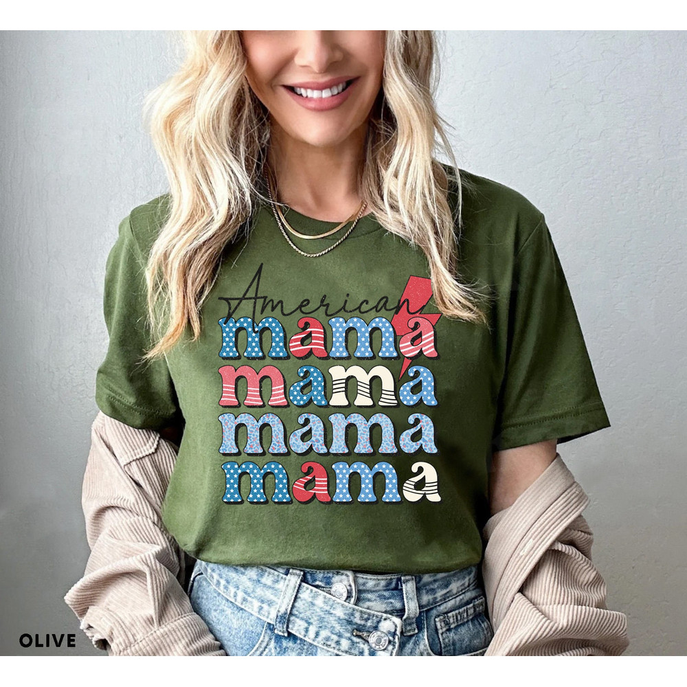 American Mama Shirt, Mom Shirt, Independence Day, 4th of July Shirt, American Memorial Day,4th July Shirt Women,Patriotic Shirt,Gift For Her - 7.jpg