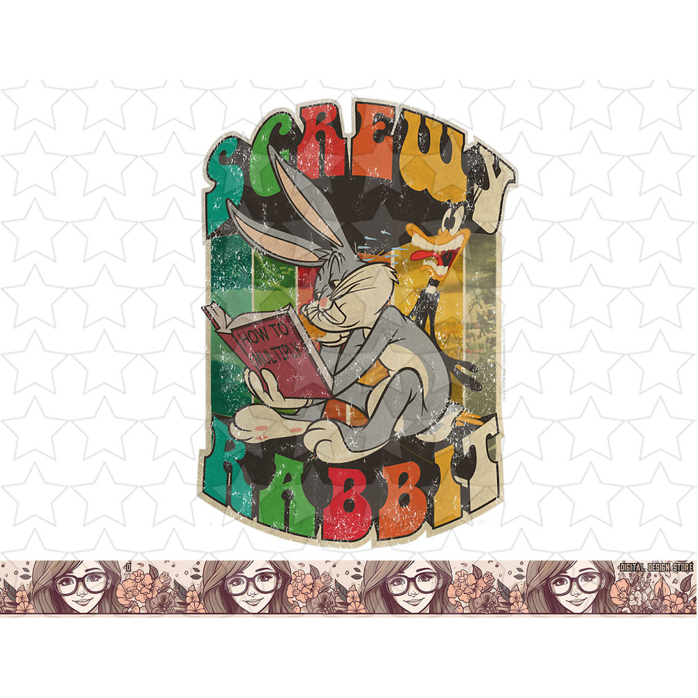 Looney Tunes Bugs Bunny Screwy Rabbit png, sublimation, digital download .jpg