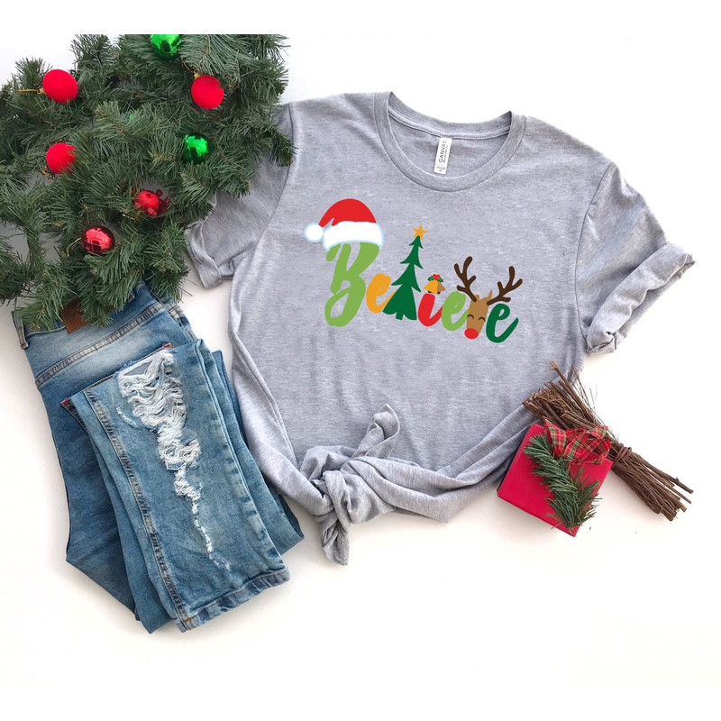 Believe Christmas Shirt, Christmas T-shirt, Christmas Family Shirt,Believe Shirt,Christmas Gift, Holiday GiftChristmas Shirt,Matching Shirt - 5.jpg