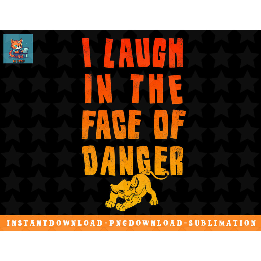 Disney Lion King Simba Laugh At Danger Graphic T-Shirt png, sublimation, digital download.jpg