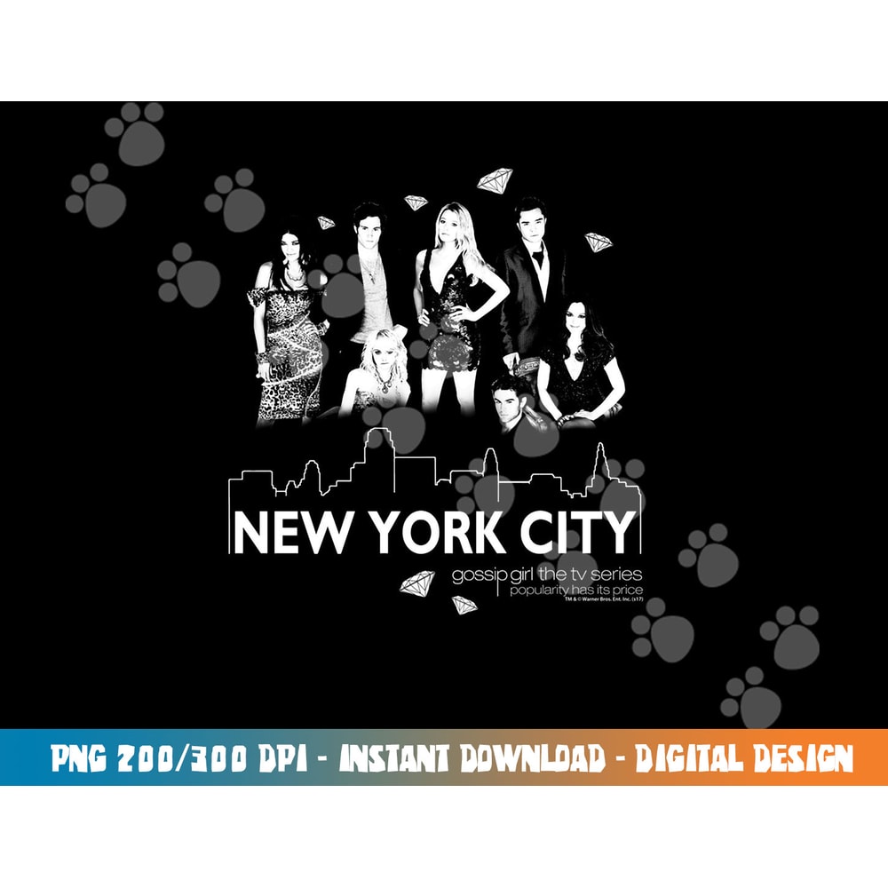 Gossip Girl NYC Longsleeve T Shirt Long Sleeve png, sublimation .jpg