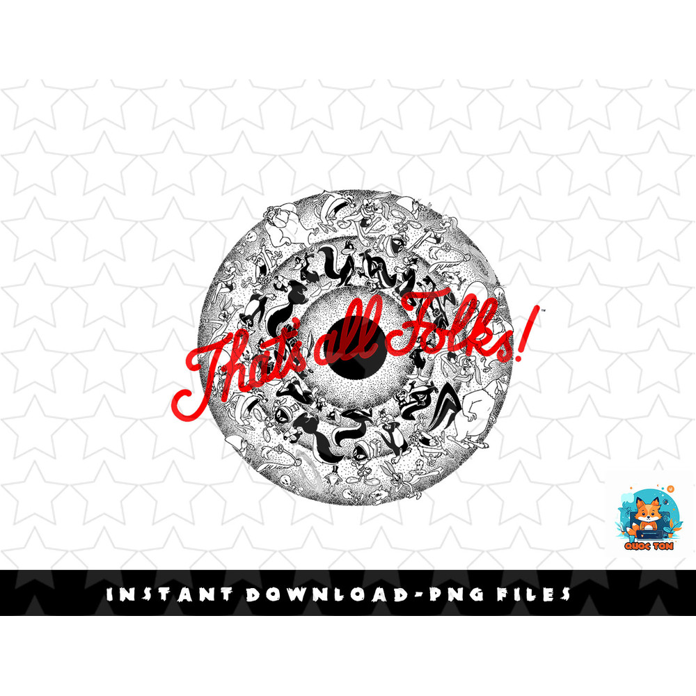 Looney Tunes Character Fill Thats All Folks png, sublimation, digital download.jpg