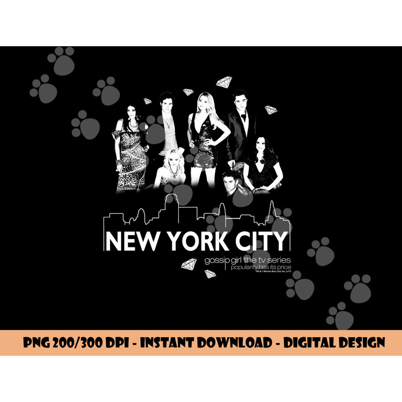 Gossip Girl NYC Longsleeve T Shirt Long Sleeve  png, sublimation .jpg