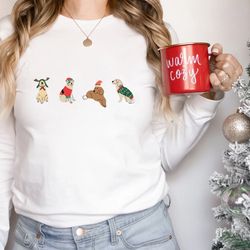 Christmas Dogs Long Sleeve Shirt, Dog Mom Shirt, Christmas Dogs Sweatshirt, Puppies Shirt, Christmas Long Sleeve T shirt