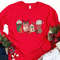 Christmas Gingerbread Coffee Shirt, Christmas Long Sleeve Tee, Coffee Lover gift, Latte drink Crewneck, women Xmas Holiday sweatshirt - 4.jpg