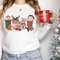 Christmas Gingerbread Coffee Shirt, Christmas Long Sleeve Tee, Coffee Lover gift, Latte drink Crewneck, women Xmas Holiday sweatshirt - 5.jpg