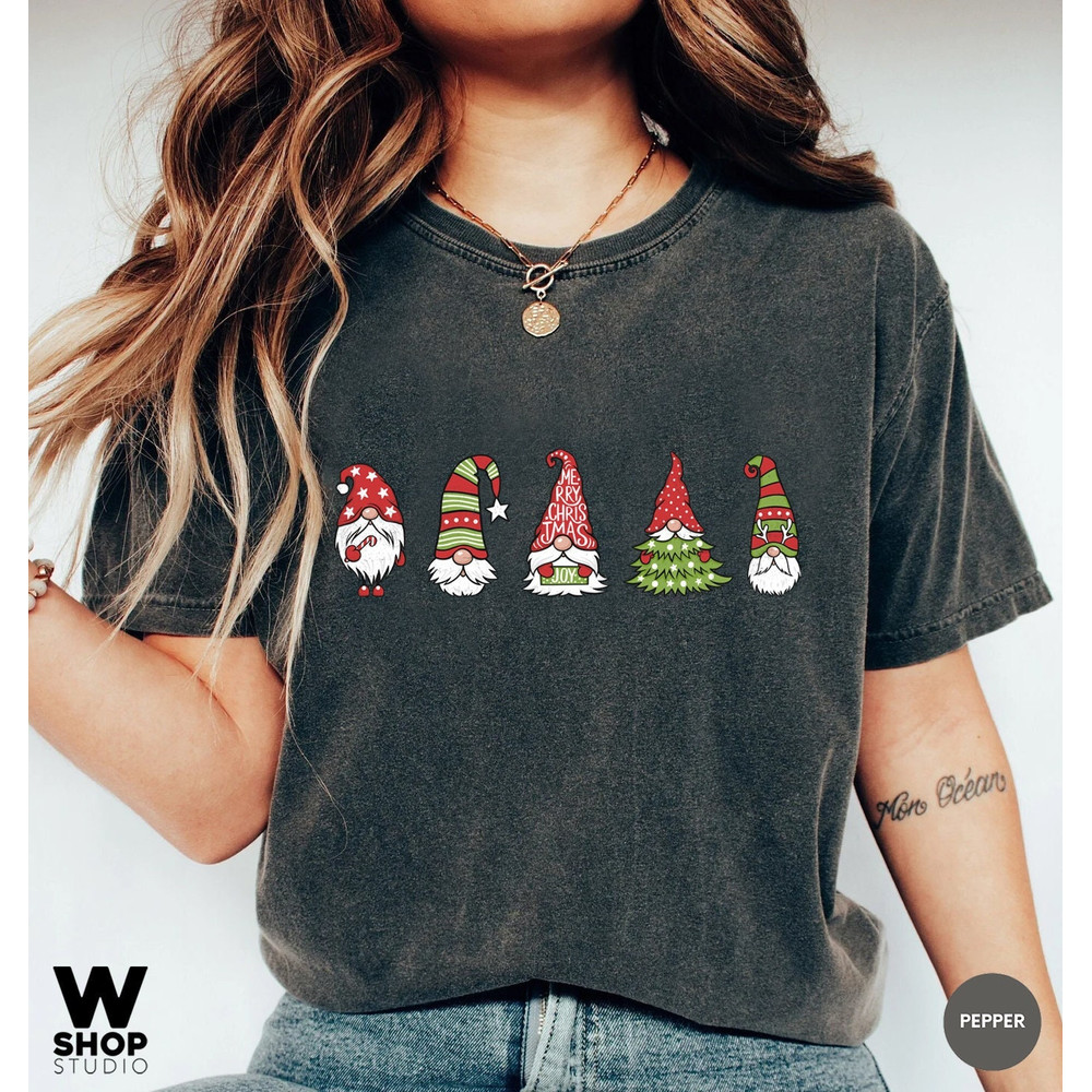 Christmas Gnomes, Gnome Christmas, Cute Christmas Shirt, Buffalo Plaid Gnome, Gnome Funny Shirt, Holiday Gnome Shirt, Christmas Gnome Tee - 1.jpg