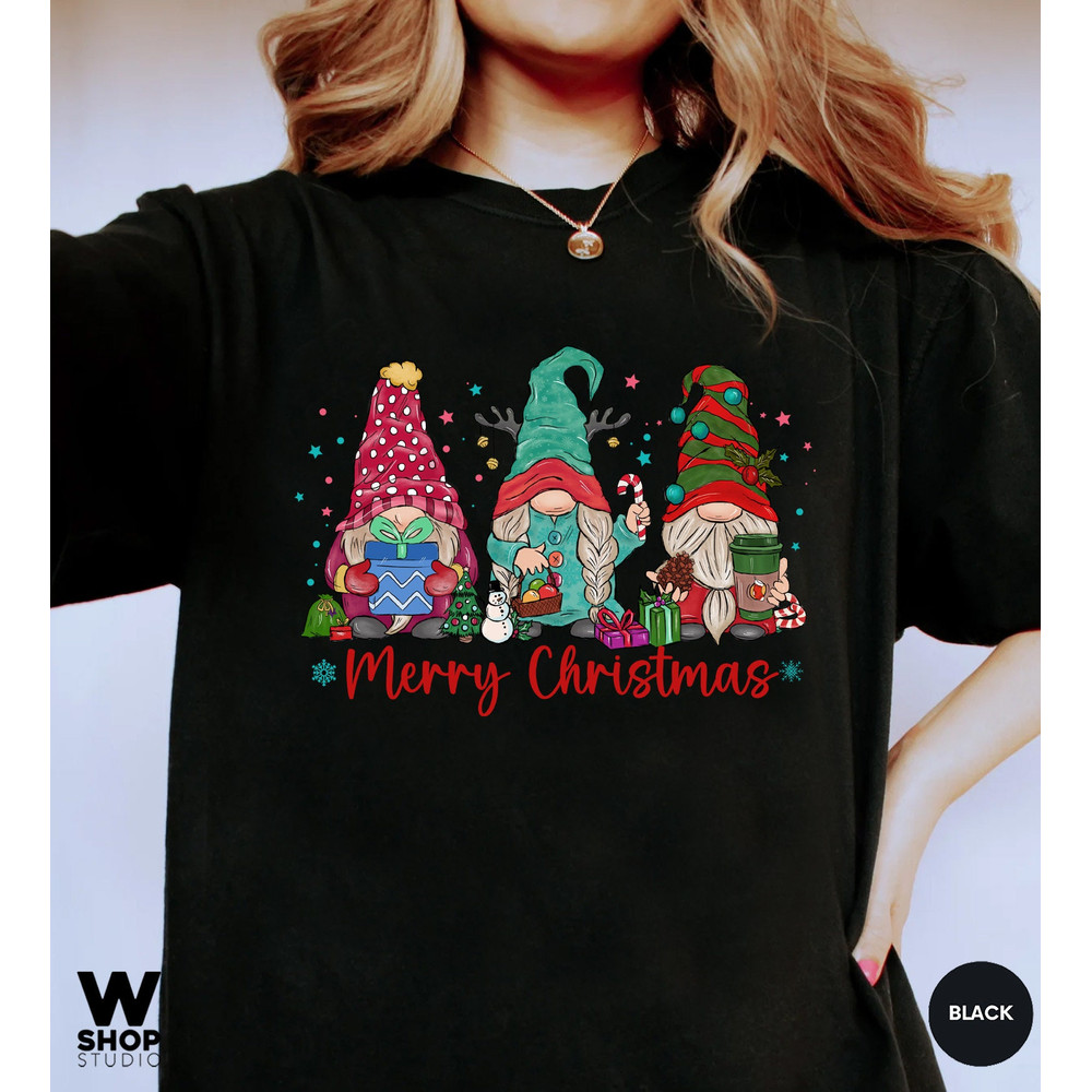 Christmas Gnomes Shirt, Gnome Shirt, Santa Gnomes Shirt, Christmas with my Gnomies, Christmas Shirt, Christmas Tee, Christmas Day Gift - 5.jpg