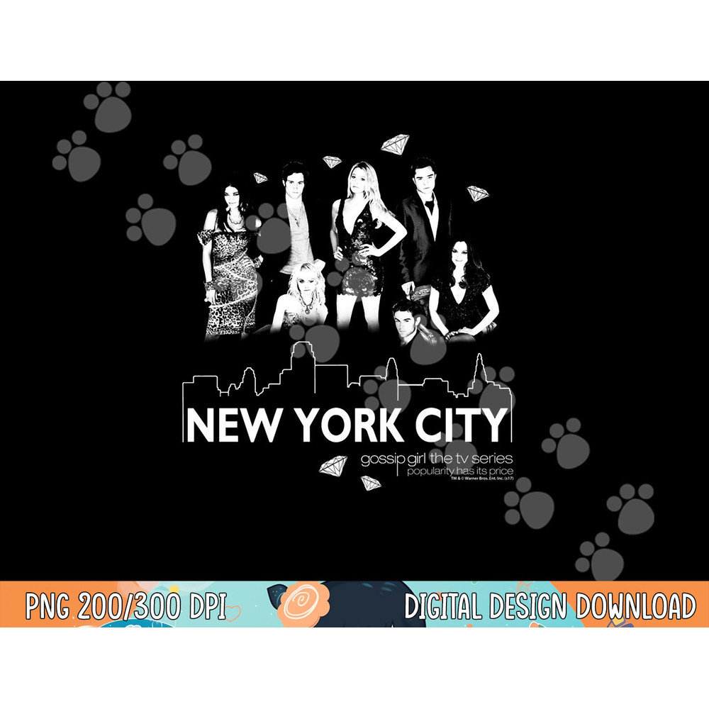 Gossip Girl NYC Longsleeve T Shirt Long Sleeve  png, sublimation .jpg