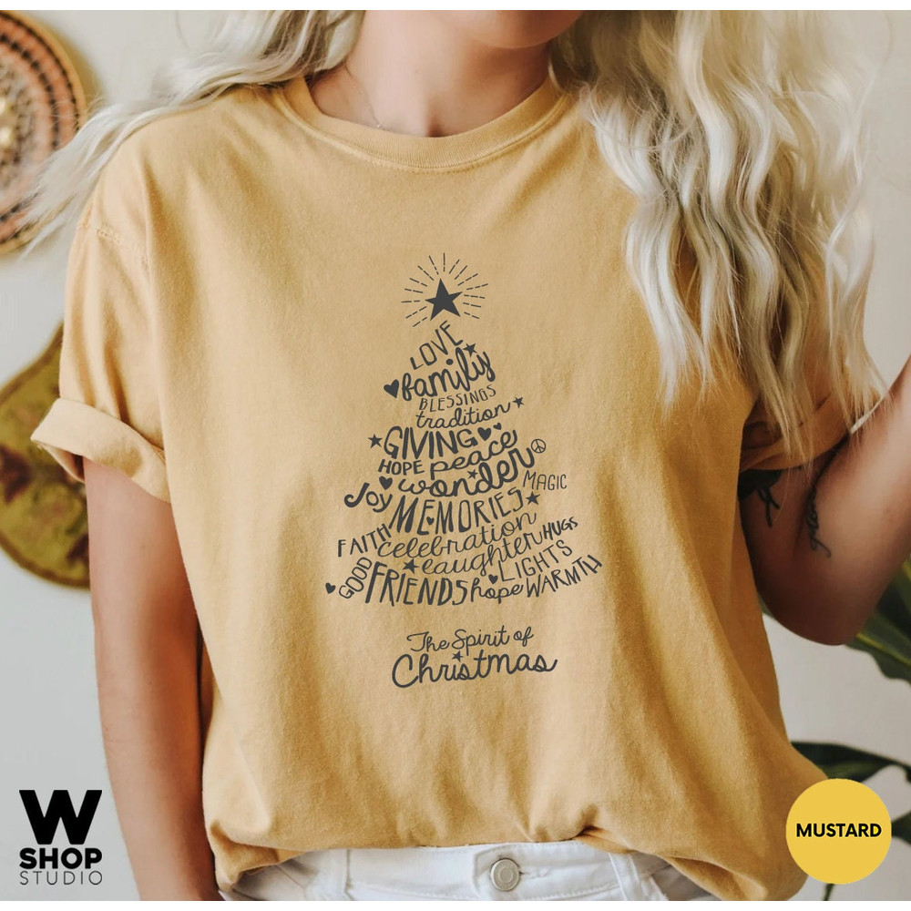 Christmas Tree Shirt, Rockin Around the Christmas Tree T shirt, Unisex Adult Holiday Shirt, Minimal Merry Xmas Crew - 6.jpg