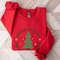 Christmas Tree Sweatshirt, Rockin Around the Christmas Tree Hoodie, Unisex Adult Holiday shirt, Minimal Merry Xmas Crew - 3.jpg