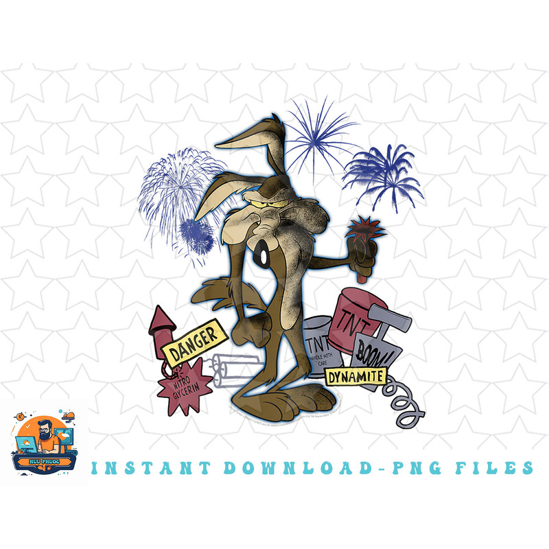 Kids Looney Tunes Wile E. Coyote TNT Portrait png, sublimation, digital download.jpg