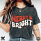 Comfort Colors merry and bright Christmas t-shirt, Holiday t-shirt, cute christmas t-shirt, Christmas shirt, Retro christmas tee - 2.jpg