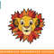 Disney Lion King Simba Leaf Mane Portrait png, sublimation, digital download.jpg