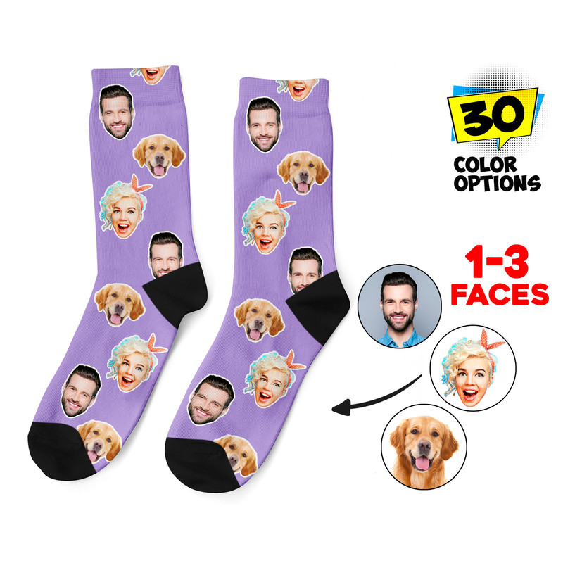 Custom Face Socks, Personalized Photo Socks, Picture Dog Socks, Pet Face on Socks, Customized Funny Photo Gift For Her, Him or Best Friends - 1.jpg