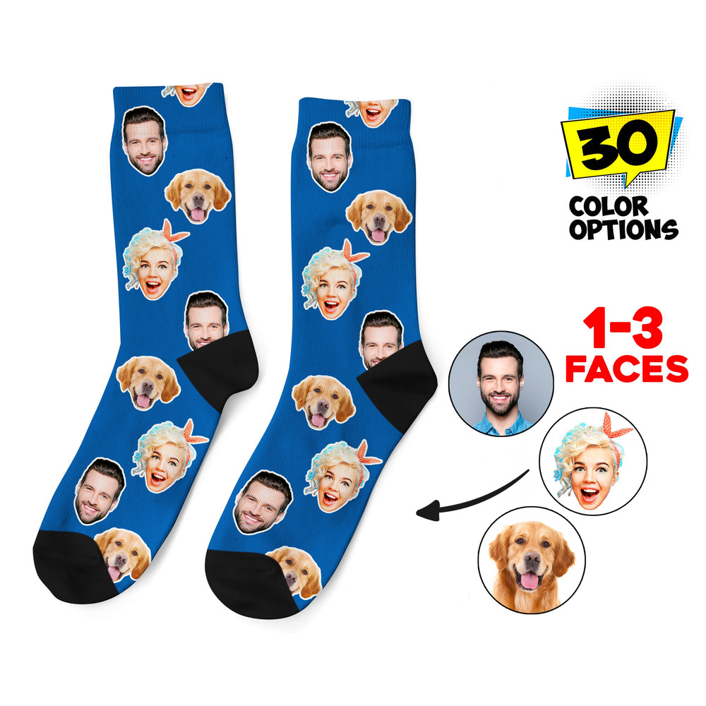 Custom Face Socks, Personalized Photo Socks, Picture Dog Socks, Pet Face on Socks, Customized Funny Photo Gift For Her, Him or Best Friends - 1.jpg