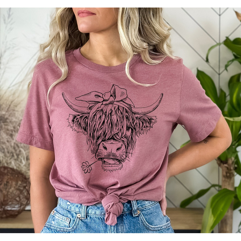 Cute Cow Shirt or Tank Top, Cow Shirt For Mom, Highland Cow Shirt, Cow Gifts For Her, Heifer Shirt, Farm T-shirt, Ranch Tee, Farmer, Cowgirl - 2.jpg