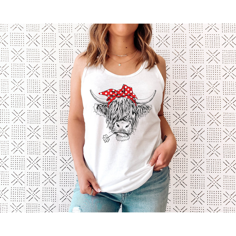 Cute Cow Shirt or Tank Top, Cow Shirt For Mom, Highland Cow Shirt, Cow Gifts For Her, Heifer Shirt, Farm T-shirt, Ranch Tee, Farmer, Cowgirl - 1.jpg