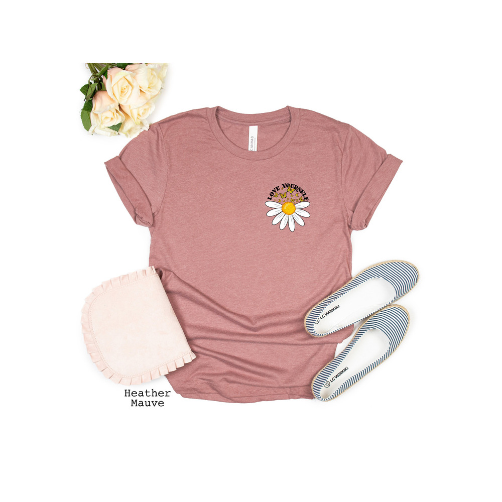 Daisy shirt, Wildflower shirt, boho shirt, floral t-shirt Gift, Birth Month Flower, Gift for sister, Summer Shirt, Women Shirt, Flower Shirt - 4.jpg