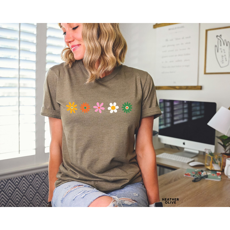 Daisy Women's Shirt, Wildflower Shirt, Spring Tee, Daisy Lover Shirt, Daisy Gift Shirt, Daisy Flower Tee, Vacation Gift Shirt,Mother Day Tee - 3.jpg