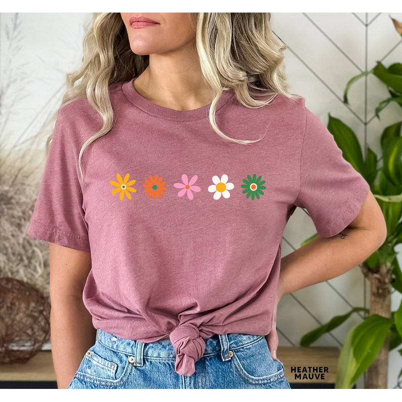 Daisy Women's Shirt, Wildflower Shirt, Spring Tee, Daisy Lover Shirt, Daisy Gift Shirt, Daisy Flower Tee, Vacation Gift Shirt,Mother Day Tee - 4.jpg