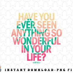 disney the little mermaid ariel movie quote png, sublimation, digital download