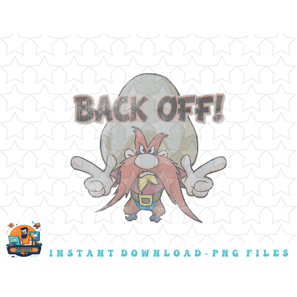 Kids Looney Tunes Yosemite Sam Back Off png, sublimation, digital download.jpg