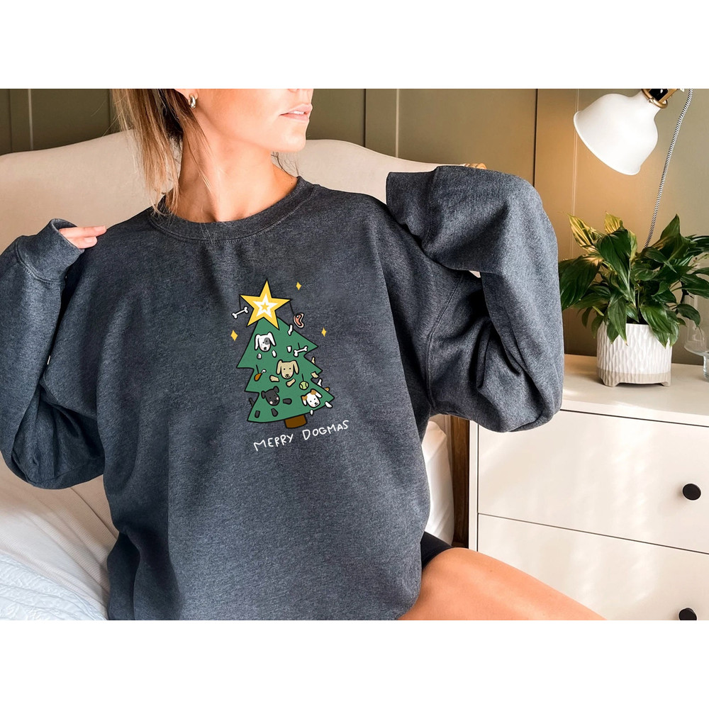 Dog Christmas Tree, Merry Dogmas, Christmas Dog Sweater, Dog Jumper Sweater, Dog Mom Gift, Gifts for Dog Lovers - 4.jpg