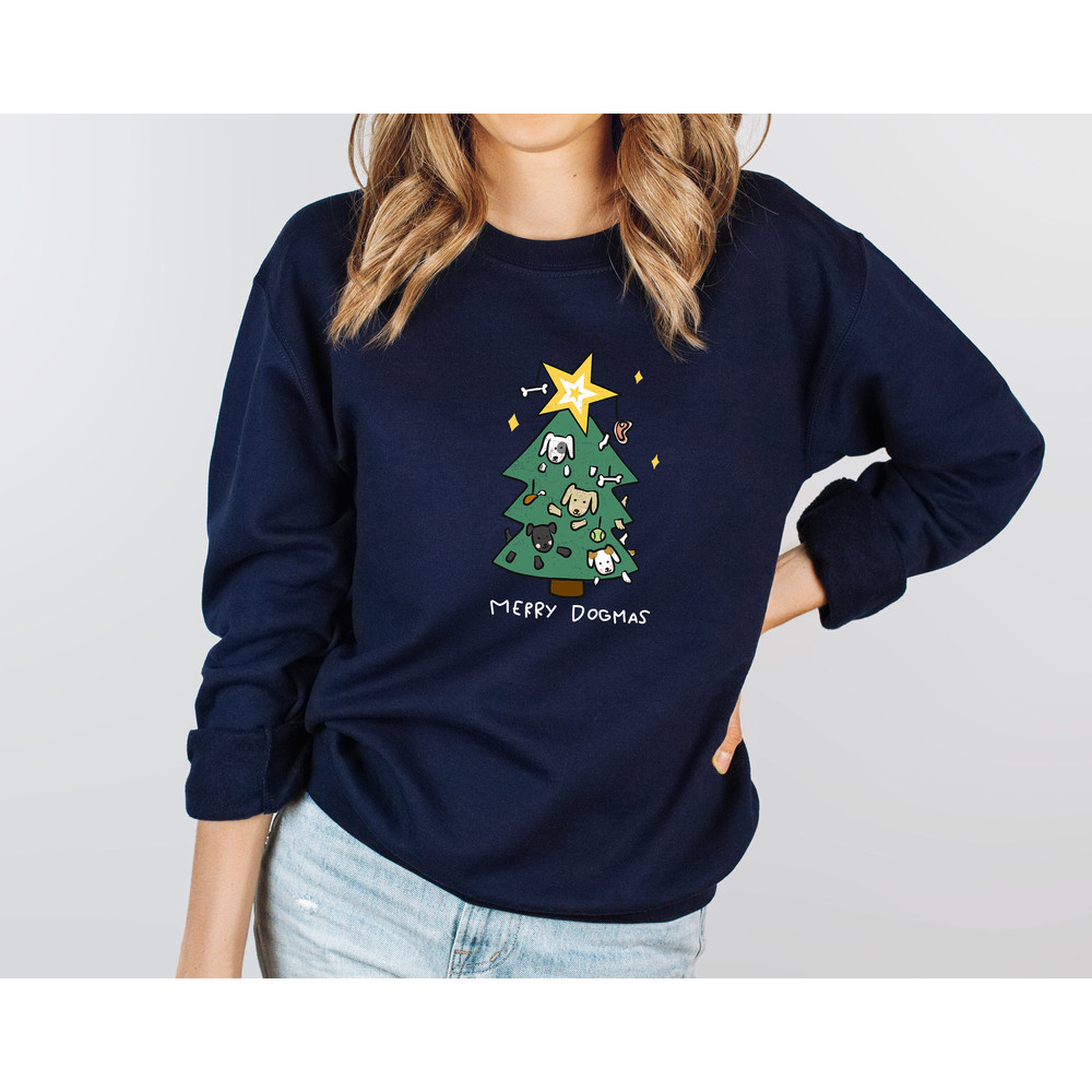 Dog Christmas Tree, Merry Dogmas, Christmas Dog Sweater, Dog Jumper Sweater, Dog Mom Gift, Gifts for Dog Lovers - 7.jpg