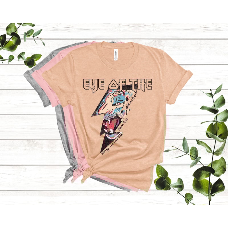 Eye of the tiger t-shirt - tiger t-shirt - Women's shirt - Cute t-shirt - Gift for her - 5.jpg