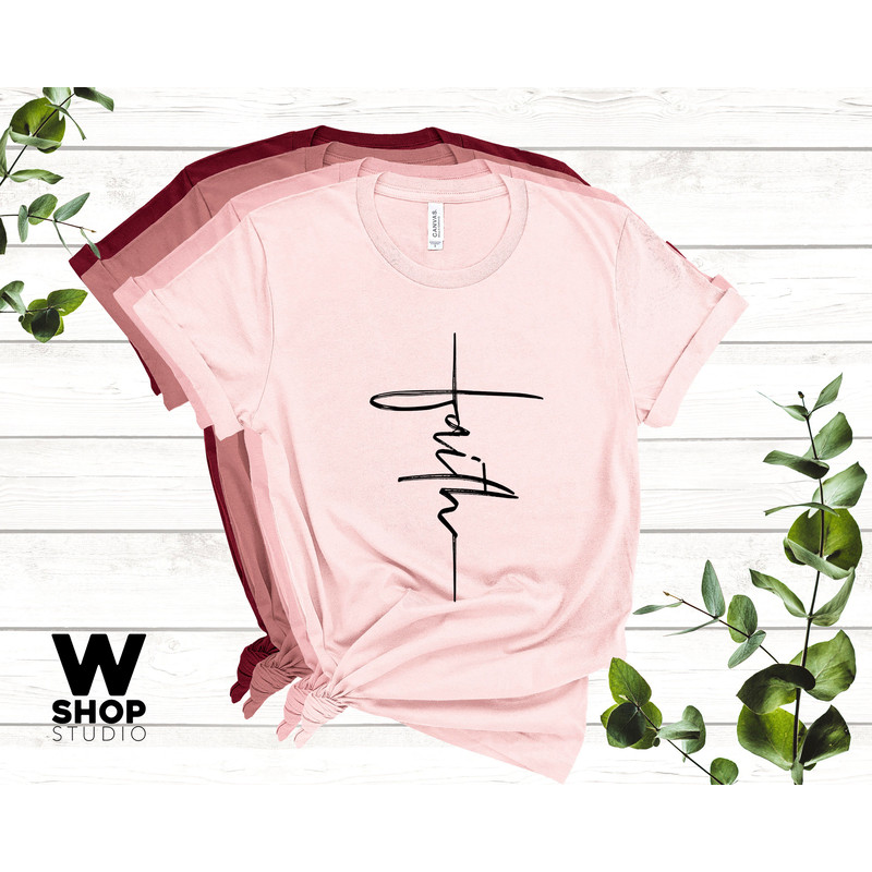 Faith T-shirt, Christian Shirt, Faith Shirt, Vertical Cross, Cross, Faith Cross, Religious Shirt, Church, Disciple, Love,Grace, Faith - 7.jpg