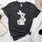 Floral Bunny Shirt - Floral Rabbit Shirt - Easter T-shirt - Spring T-shirt - Bunny Shirt - Nature Lover - Animal Lover - Gift for Her - 2.jpg