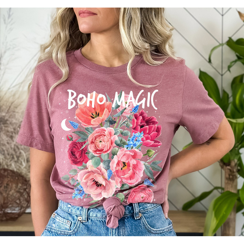 Floral T-Shirt - Botanical Shirt, Flower T-Shirt, Vintage Botanical Print, Wildflowers Graphic Shirt, Nature Lover, Gardening - 3.jpg