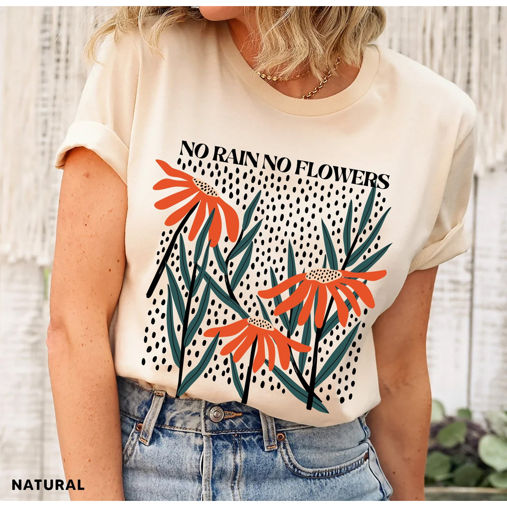 Flower Shirt, Gift For Her, Flower Shirt Aesthetic, Floral Graphic Tee, Floral Shirt, Flower T-shirt, Wild Flower Shirt, Wildflower T-shirt - 1.jpg